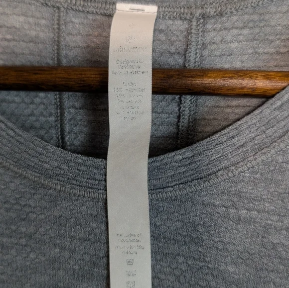 Lululemon Long Distance Heather Gray Short Sleeve Tee Shirt Size 0 - Picture 6 of 10